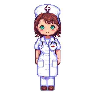 female nurse sticker