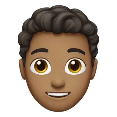  Street Hair and color dark brown and brown eyes   sticker