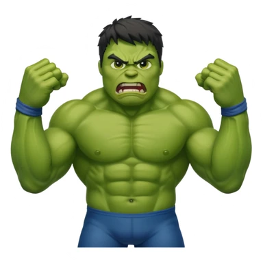 Hulk wrestling  sticker