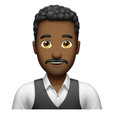 hombre vestido bien melo posando sticker