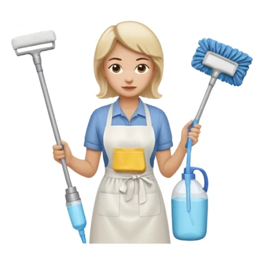 Mum chores accessories sticker