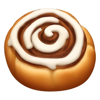 Cinnamon roll brown sticker