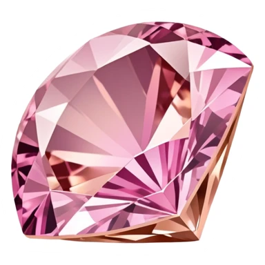 rose gold diamond gemstone with pink hues sticker