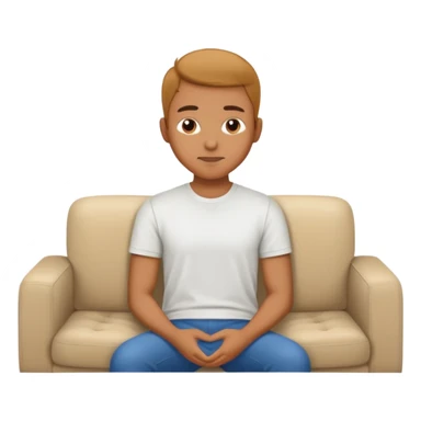 Therapy on couch sticker