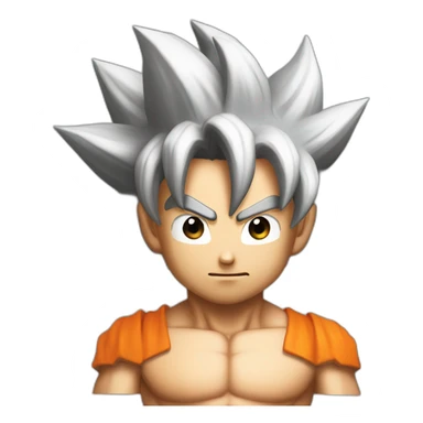 Goku -énervé-torse nue sticker