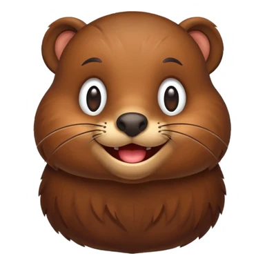 beaver emojis funny sticker