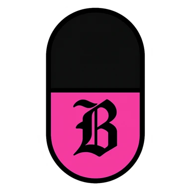 BLACKPINK-inspired gothic capsule, no hearts, bold and stylish, black and pink colors, minimal icon style sticker