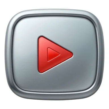 silver youtube play button sticker