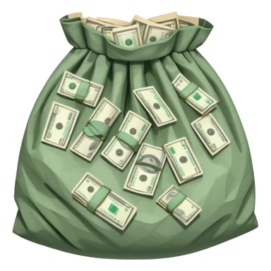 money in pockets sticker
