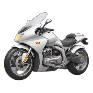 licorne qui fait de la moto sticker