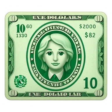 quiero un billete de dolar sticker