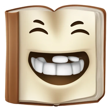 livre avec des dent et une langue sticker