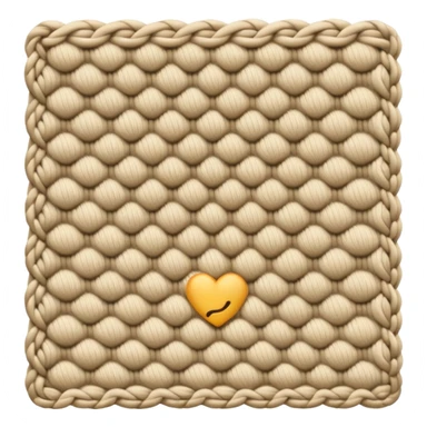 Knitting beige sticker