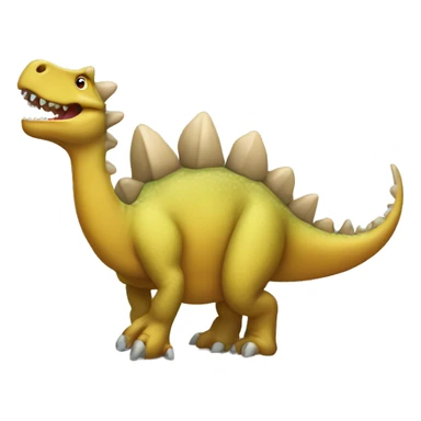 stegosaurus dinosaur dancing sticker