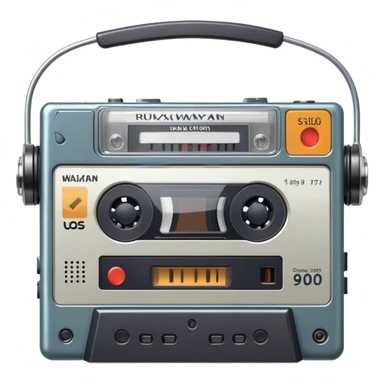 Realistic 1990’s Walkman sticker