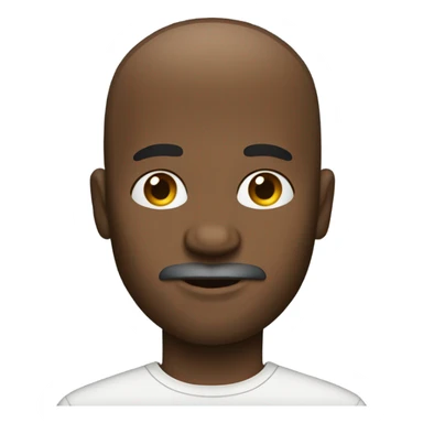 New York black bald guy with  beard sticker