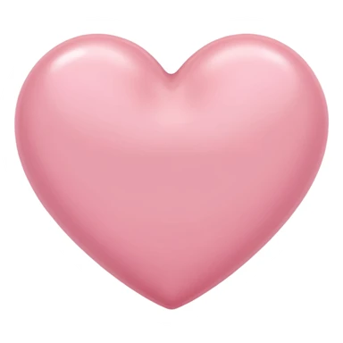 Soft pink heart sticker