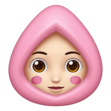 Um coração cor de rosa claro, e atenção com vários acessórios super fofoss sticker