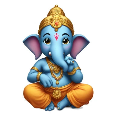 Little hindu god ganesh  sticker