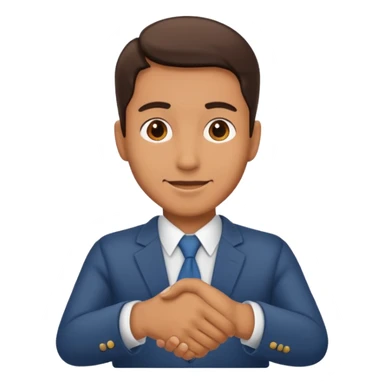 shaking his hands sticker