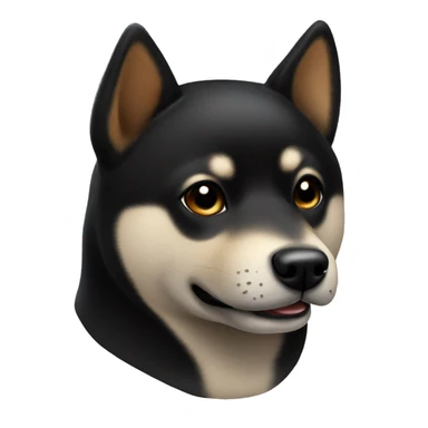 Black Shiba Inu  sticker