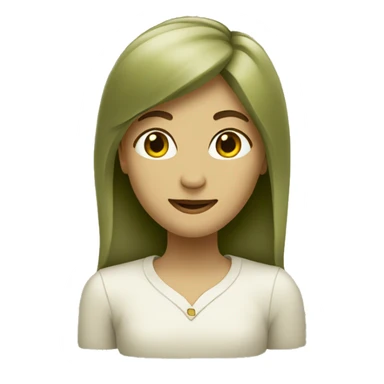 Heart-coloured-light-olive-shade sticker