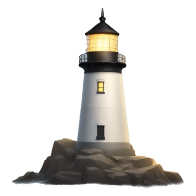 Light house shining beacon of light sticker