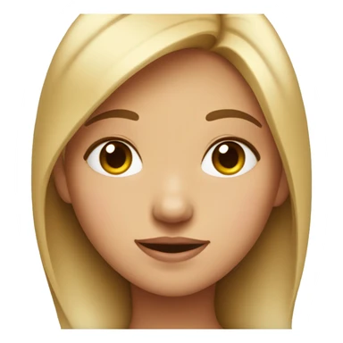 A girl who blushes and looks on the side sticker