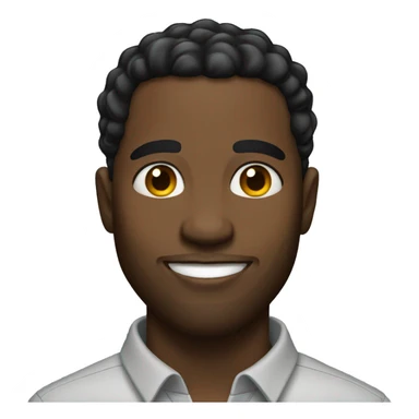 Handsome black man sticker