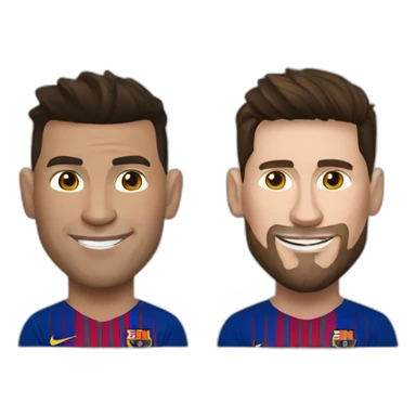 Ronaldo and messi sticker
