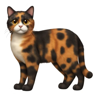 A tortoiseshell cat  sticker