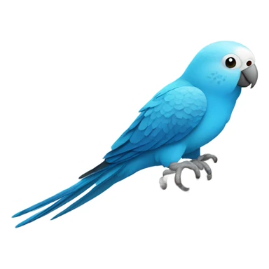 Blue parakeet sticker