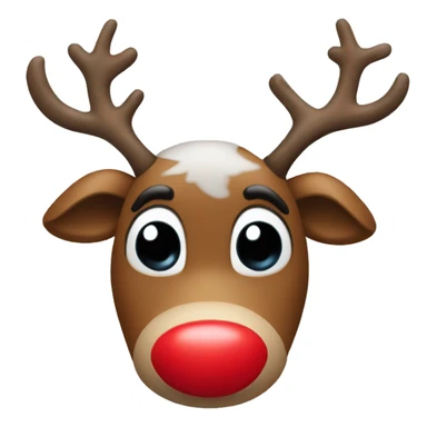 Red Nosed Reindeer sticker