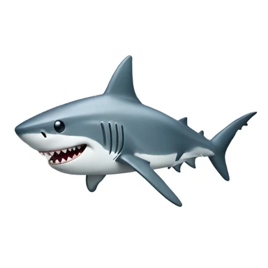 shark with a joint sticker