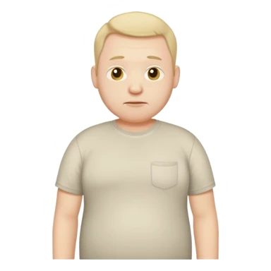 skinny fat man sticker