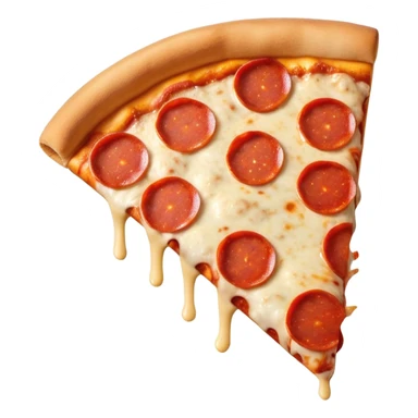 Eating pizza slice sticker