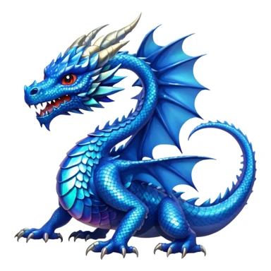 Blue dragon sticker