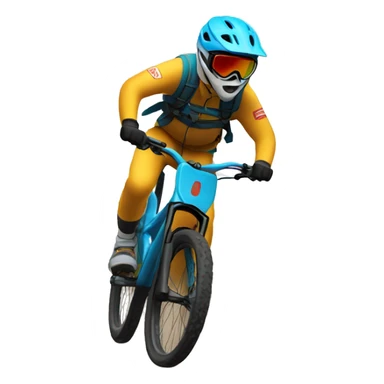 downhill mountain biking sticker