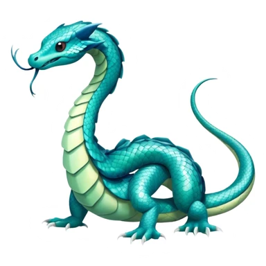 Seviper-Dragonair-hybrid, full body, sticker