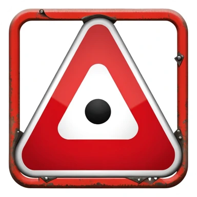 danger warning sign sticker