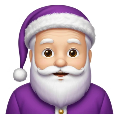 Purple Santa Claus sticker