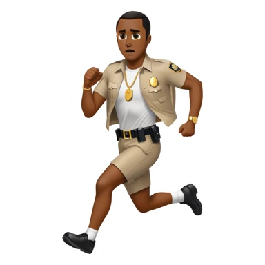 diddy running from cops sticker