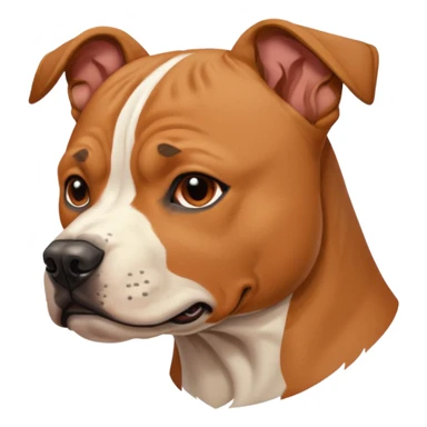 Amstaff dog flicking me off sticker