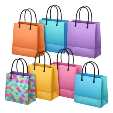 aesthetic shopping bags sticker