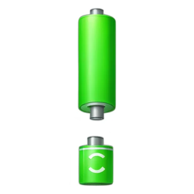 green battery sticker