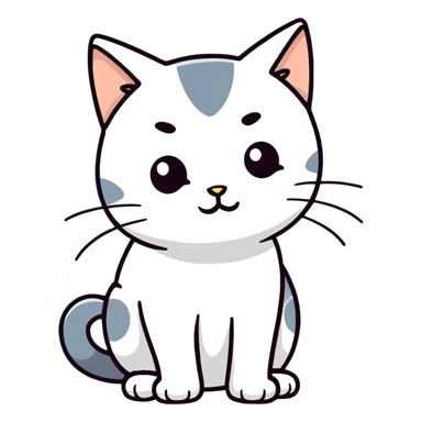 Cat side eyeing  sticker
