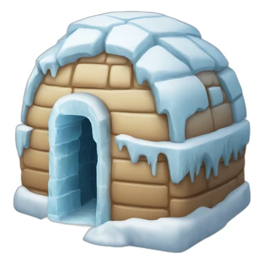 ice cube igloo sticker