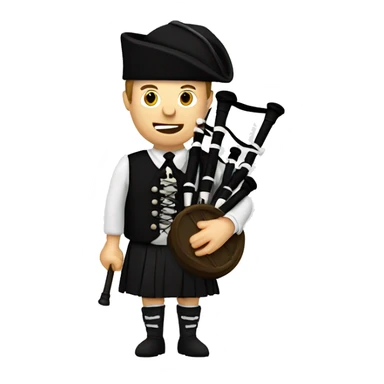 breton bagpipes  sticker