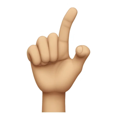 rotating finger pointing at an ironic face sticker