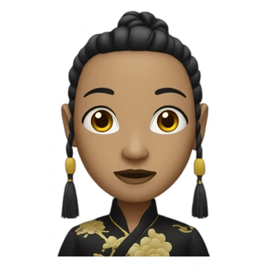 Chinois noir sticker